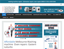 Tablet Screenshot of abcorappliances.com.au